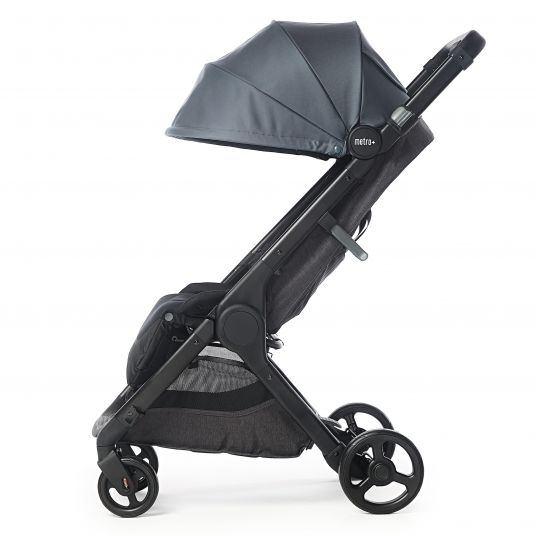 Ergobaby Buggy & stroller Metro+ from birth to 4 years (22 kg) with only 7,8 kg incl. XXL accessory package - Slate Grey
