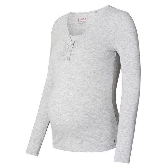 Esprit Long sleeve shirt with breastfeeding function - Grey Melange - Size M