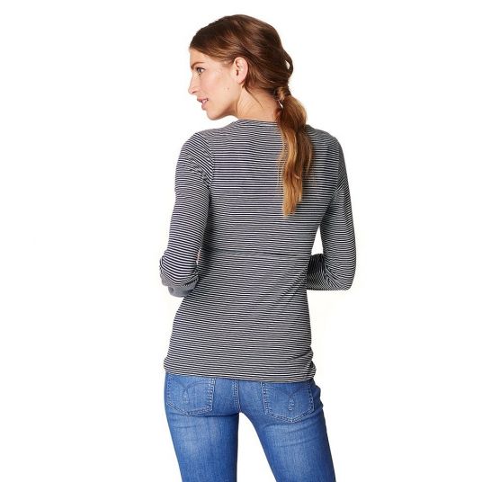Esprit Camicia a maniche lunghe con funzione di allattamento - Blu scuro a righe - Taglia S