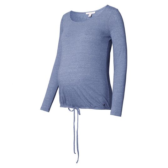 Esprit Long sleeve shirt with drawstring - Blue Melange - Size S
