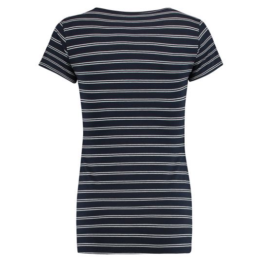 Esprit T-shirt with breastfeeding function - stripes dark blue white - size S