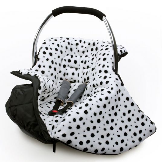 Euret Footmuff Chic for baby car seat - Black White