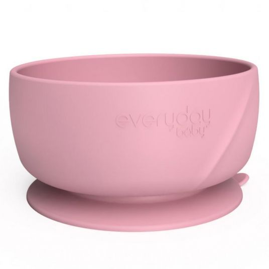 Everyday Baby Ciotola per mangiare in silicone con base di aspirazione - Purple Rose