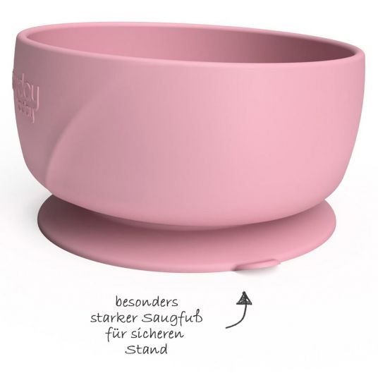 Everyday Baby Ciotola per mangiare in silicone con base di aspirazione - Purple Rose