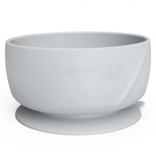 Everyday Baby Silicone food bowl with suction base - Quiet Grey