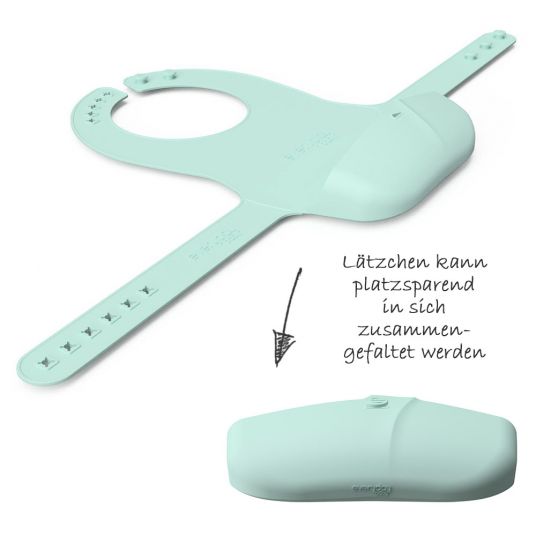 Everyday Baby Silicone Bib Foldable - Mint Green