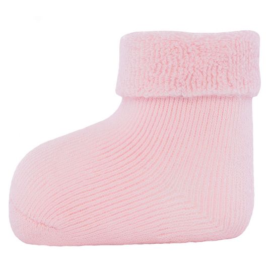 Ewers First Baby Socks 3 Pack - Size 0 - 4 Months - Offwhite Pink