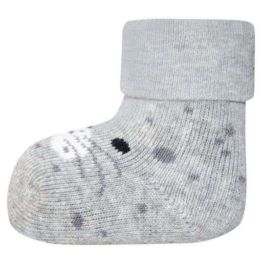 Ewers First Baby Socks 3 Pack - Grey Melange - Gr. 0 - 4 months