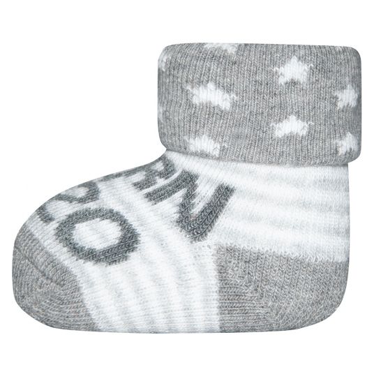 Ewers First Socks Born in 2020 - Grey - Size 0 - 4 months