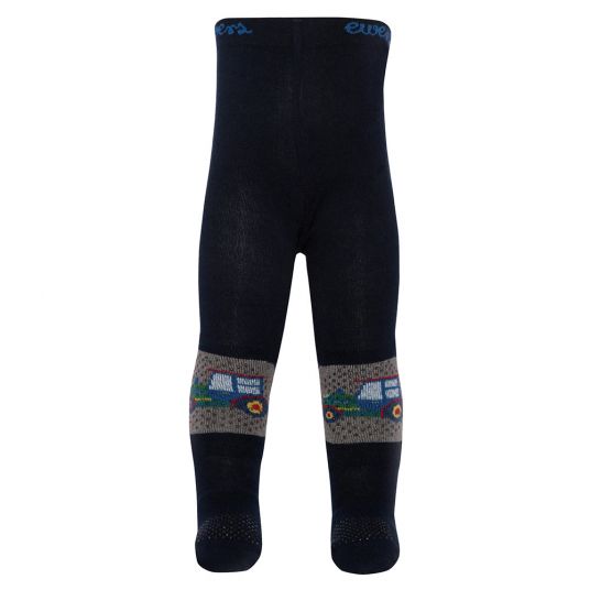 Ewers Crawling tights tractor - Navy - size 74