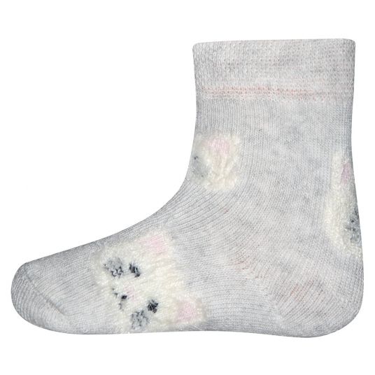 Ewers Socken Katzen - Grau - Gr. 16-17