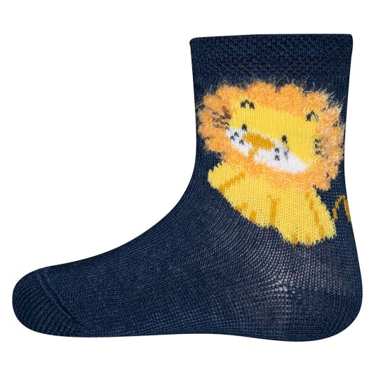 Ewers Socks lion - Dark blue - Sizes 16-17