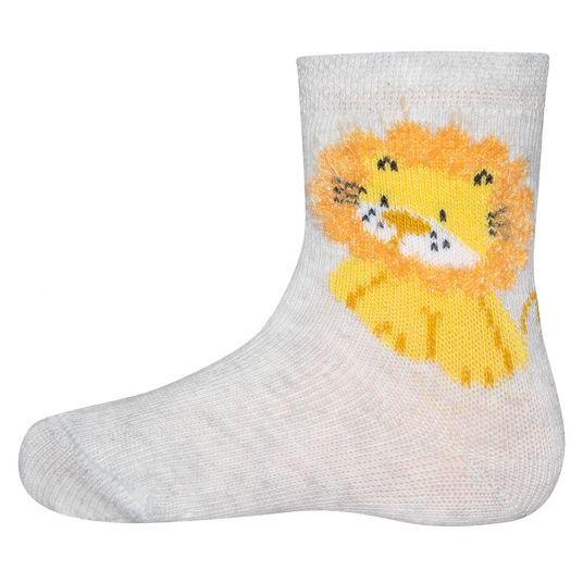 Ewers Socks Lion - Gray - Size 16-17