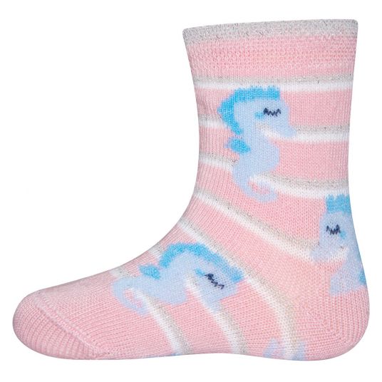 Ewers Socken Seepferdchen - Rosa - Gr. 16-17