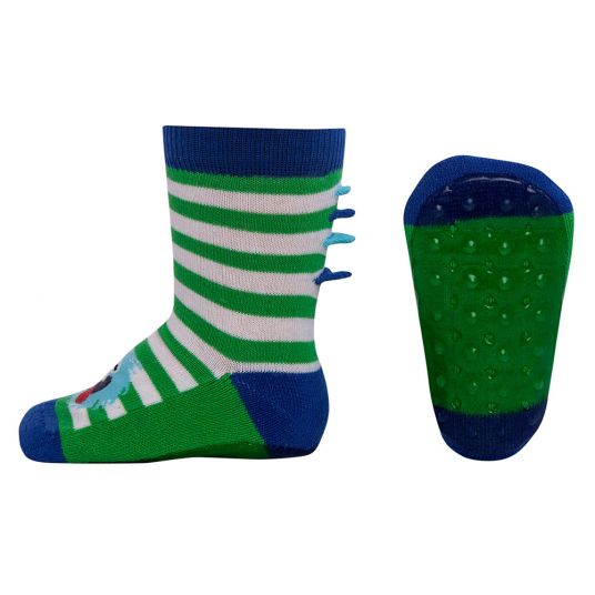 Ewers Socks Stoppi - Monster Blue Green White - Size 19-20