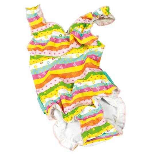 Fashy Swimsuit with diaper panties - Stripes Colorful - Size 74/80