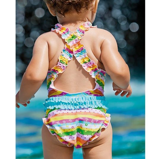 Fashy Swimsuit with diaper panties - Stripes Colorful - Size 74/80