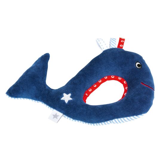 Fashy Griffin whale with rattle - Blue