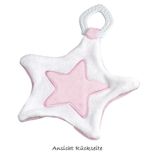 Fashy Schmusetuch Sterne 26 x 20 cm - Light Pink