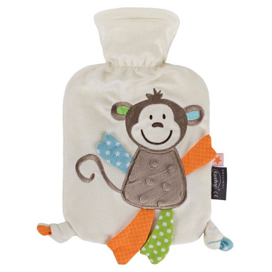 Fashy Hot water bottle with fleece cover 0,8 l - Monkey Affonso