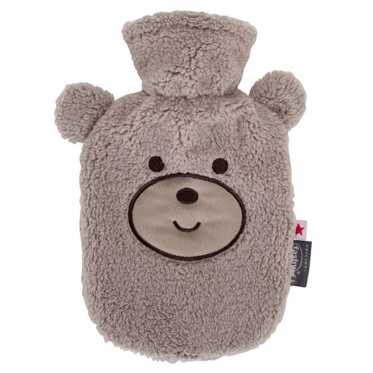 Fashy Hot water bottle with fleece cover 0,8 l - bear