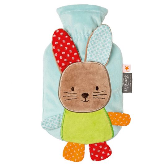 Fashy Hot water bottle with fleece cover 0,8 l - bunny Holly