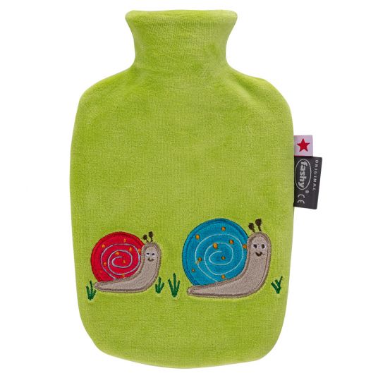 Fashy Hot water bottle with fleece cover 0,8 l - snail