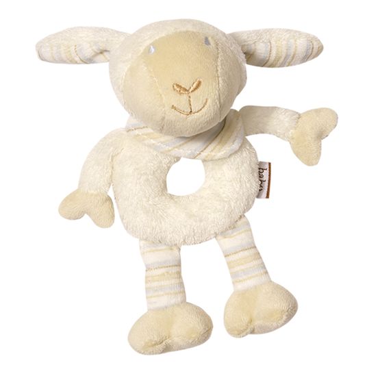 Fehn 3-piece birth gift set Baby Love sheep - music box + cuddle cloth + grasping toy