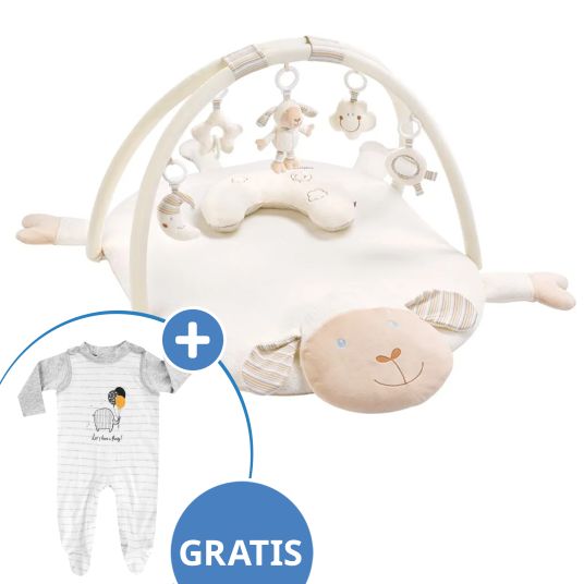 Fehn 3D activity blanket sheep - Baby Love + FREE romper & shirt - Let's have a party