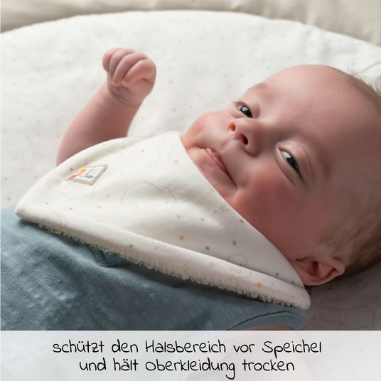 Fehn Halstuch / Bandana Lätzchen 2er Pack NATUR aus Bio-Baumwolle