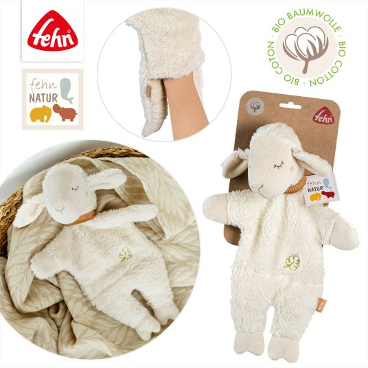 Fehn Handpuppe / Kuscheltier NATUR - Schaf