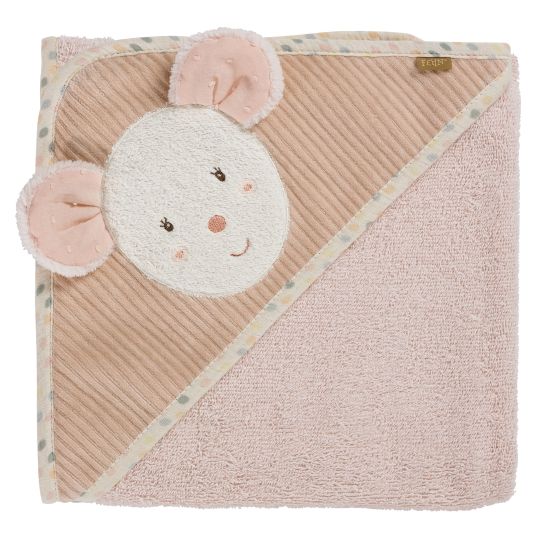 Fehn Hooded bath towel mouse 80 x 80 cm - feehnland