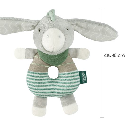 Fehn Ring clutching toy with rattle - Donkey