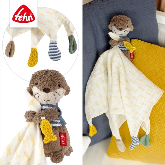 Fehn Cuddle cloth / comforter muslin - otter