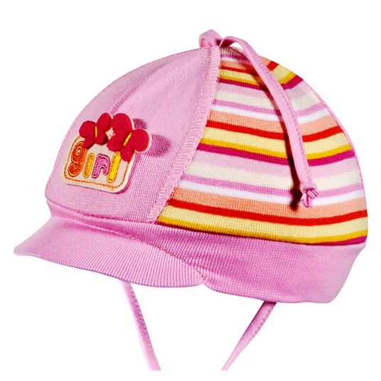 Fiebig Peaked cap to tie Girl - Pink - Size 45
