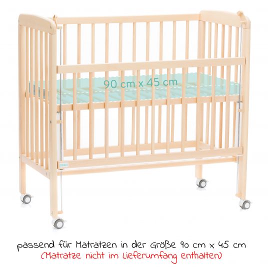 Fillikid 2in1 extra bed, bassinet Nino - nature