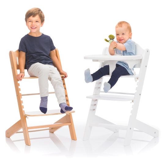 Fillikid 3in1 highchair set Pia Swing from birth up to 85 kg with newborn attachment, 5-point harness, removable dining board with cup holder - natural