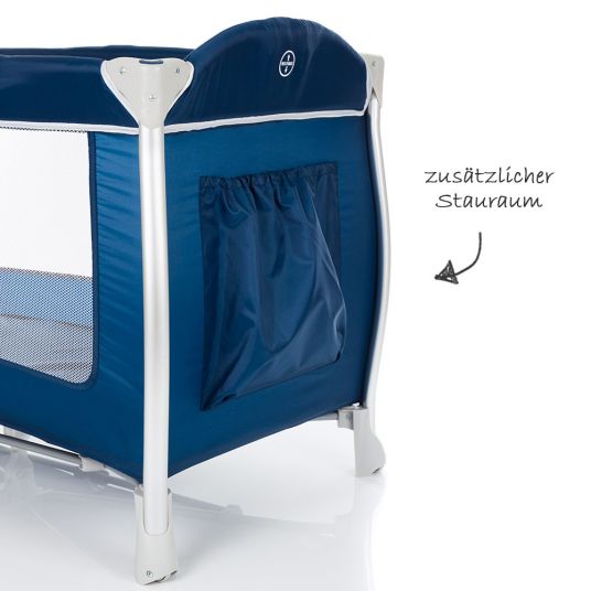 Fillikid Aluminum travel bed Supreme - Blue