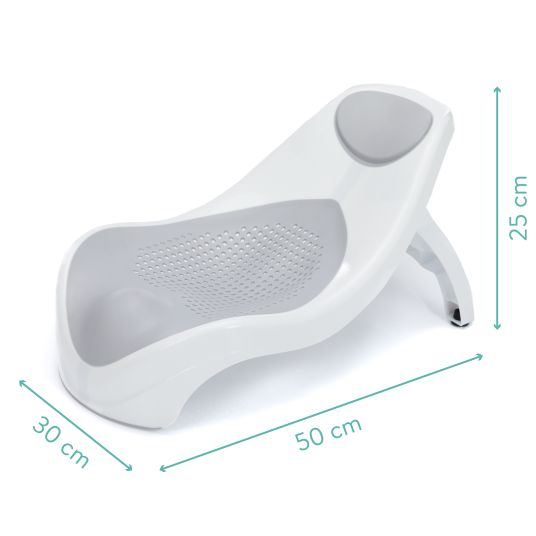 Fillikid Baby-Badewannensitz Delfin mit ergonomischer Form - Grau