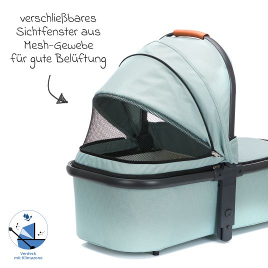 Fillikid Babywanne für Jogger Run - Salbei Melange