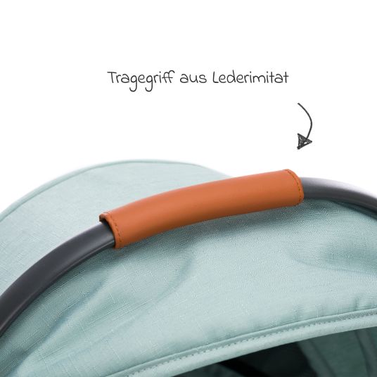 Fillikid Babywanne für Jogger Run - Salbei Melange