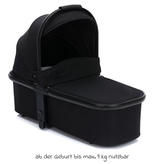 Fillikid Babywanne für Jogger Run - Schwarz Melange