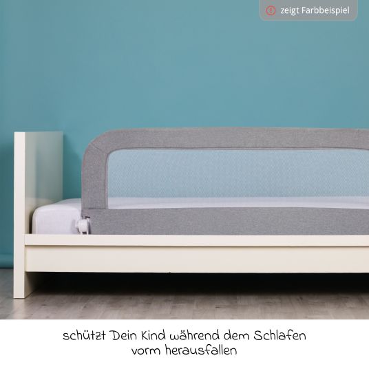 Fillikid Lara bed rail with folding mechanism for standard and box-spring beds incl. tensioning strap - Mint