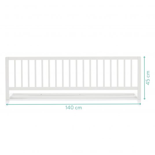 Fillikid Bed rail Lilly solid beech wood 140 x 45 cm - White