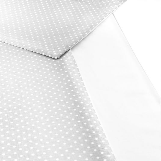 Fillikid Bed linen 80 x 80 cm - dots - grey