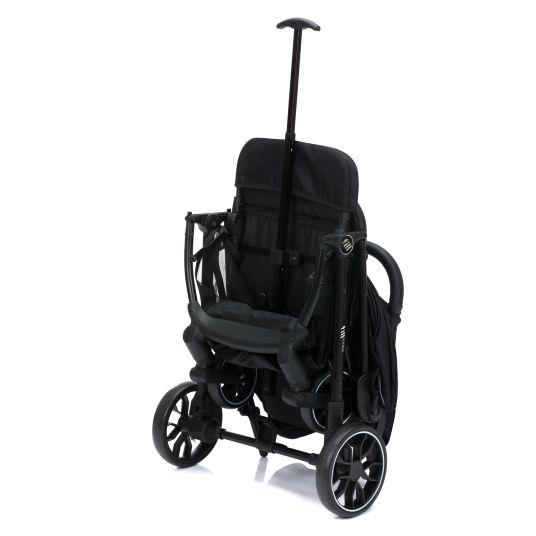 Fillikid Buggy & Sportwagen Fill Rover bis 22 kg belastbar mit Liegeposition, Trollyfunktion nur 6,8 kg - Schwarz