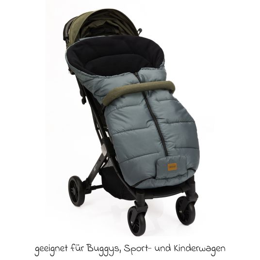 Fillikid Fleece-Fußsack Eco Big für Buggy, Sport- und Kinderwagen - Dunkelgrau