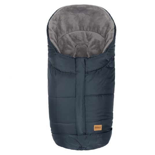 Fillikid Fleece footmuff Eiger Soft for infant carrier and baby bath - Grey