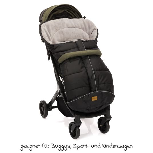 Fillikid Fleece footmuff K2 for buggy, baby carriage and baby carriage - black