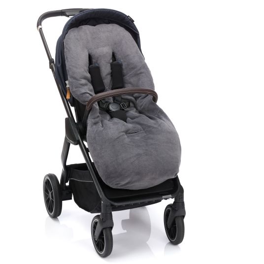 Fillikid Fleece-Fußsack Kinley für Buggy, Sport- und Kinderwagen - Grau